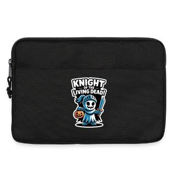 Knight Boo – Spooky Cute Halloween Ghost Sword - Laptoptasche 13" - Schwarz - Vorne