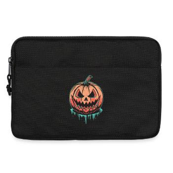Citrouille néon graffiti Halloween - Sacoche pour ordinateur portable 13 pouces - noir - Devant