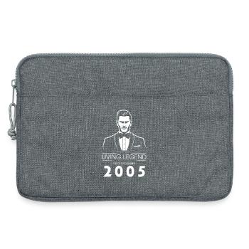 20. Geburtstag Living Legend (GENT) since 11/2005 - Laptoptasche 13" - Grau meliert - Vorne