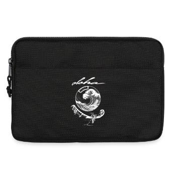 Aloha Wave Circle Surfer Motif - Laptop bag 13" - black - Front