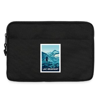 Alpines Wandern am Bramantsee - Laptoptasche 13" - Schwarz - Vorne