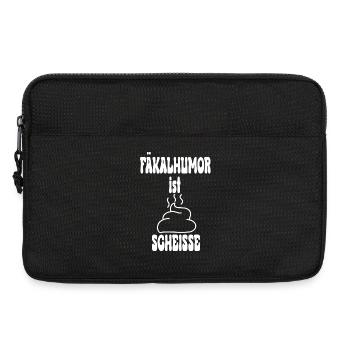 Fecal humor is shit poop pile - Laptop bag 13" - black - Front