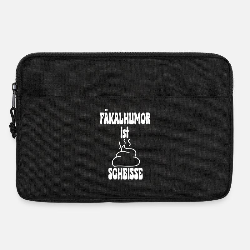 Fäkalhumor ist Scheisse  Kack Haufen - Laptoptasche 13" - Schwarz
