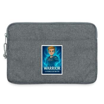 Blue Aura Warrior - Laptop bag 13" - heather grey - Front