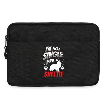 Sheltie not single Shetland Sheepdog - Laptop bag 13" - black - Front