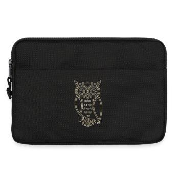 Goldene Eule - Laptoptasche 13" - Schwarz - Vorne