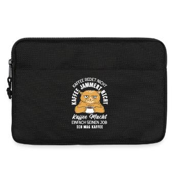 Kaffee redet nicht – ich mag Kaffee - Laptoptasche 13" - Schwarz - Vorne