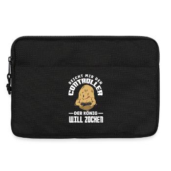 Hands me the controller – King wants to play - Laptop bag 13" - black - Front