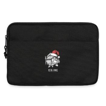 Funny Angler Christmas Petri Xmas Carp - Laptop bag 13" - black - Front