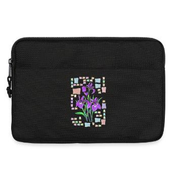 Fleur - Sacoche pour ordinateur portable 13 pouces - noir - Devant
