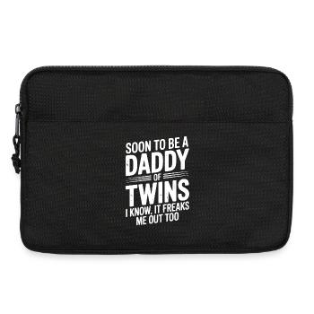 Bald Vater von Zwillingen - Laptoptasche 13" - Schwarz - Vorne