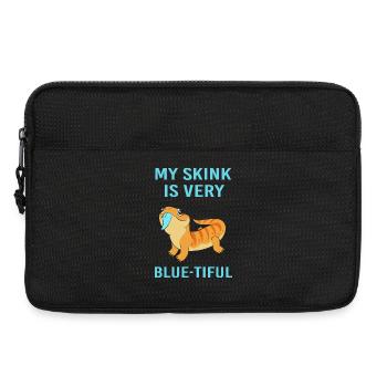 Langue bleue lézard - Sacoche pour ordinateur portable 13 pouces - noir - Devant