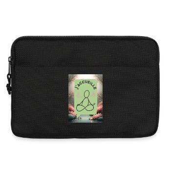 J'acceuille Zen - Sacoche pour ordinateur portable 13 pouces - noir - Devant