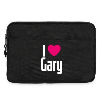 I Love Gary Pink Heart I Love Gary - Laptop bag 13" - black - Front