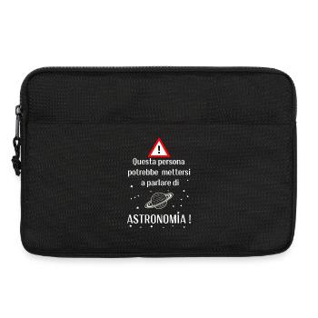 Passionné d’astronomie - Sacoche pour ordinateur portable 13 pouces - noir - Devant