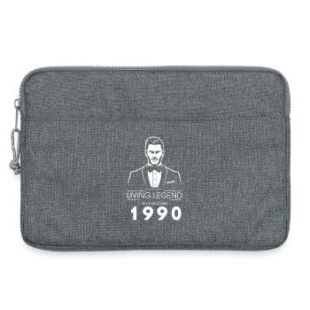35. Geburtstag Living Legend (GENT) since 12/1990 - Laptop bag 13" - heather grey - Front