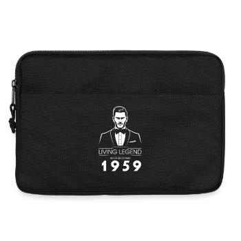 66. Geburtstag Living Legend (GENT) since 12/1959 - Laptoptasche 13" - Schwarz - Vorne