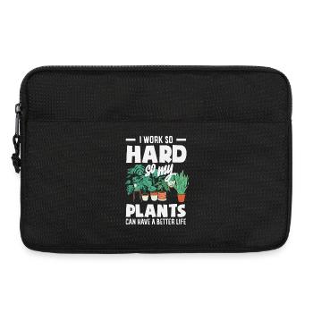 Cadeaux pour les jardins et les amoureux des plantes - Sacoche pour ordinateur portable 13 pouces - noir - Devant