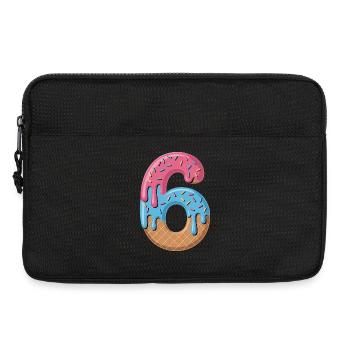 Eiscreme Zahl 6 Geburtstags Motiv Für Kinder - Laptop bag 13" - black - Front