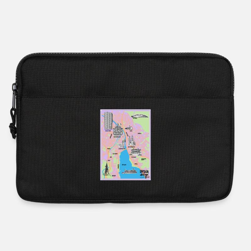 Stadt Zürich - Laptoptasche 13" - Schwarz