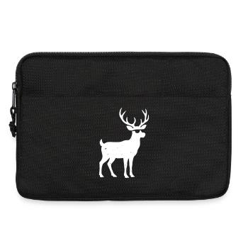 Cool Reindeer Sunglasses Christmas Vector - Laptop bag 13" - black - Front