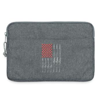 Clay pigeons - Laptop bag 13" - heather grey - Front