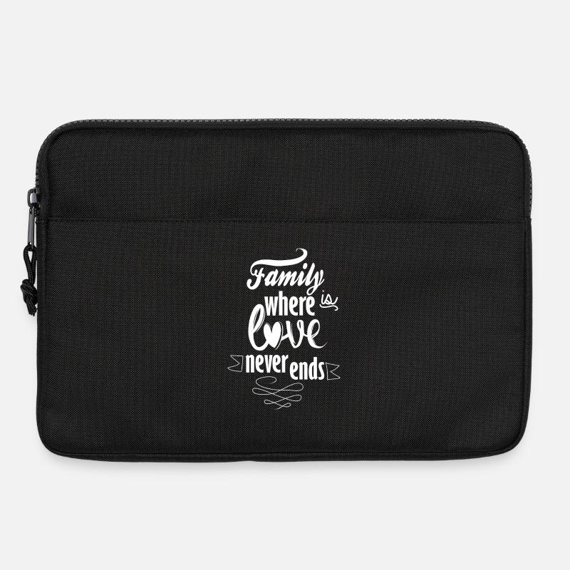 Familie Endlose Liebe - Laptoptasche 13" - Schwarz
