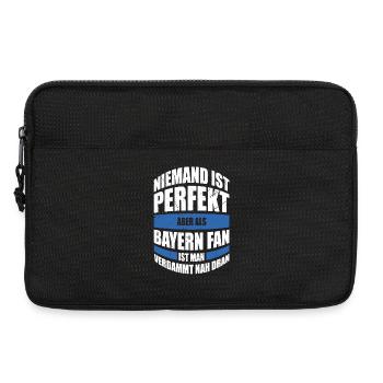 Un cadeau de supporter du Bayern Personne n’est parfait mais en tant que - Sacoche pour ordinateur portable 13 pouces - noir - Devant