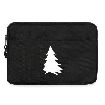 White Fir Minimalist Silhouette - Laptop bag 13" - black - Front