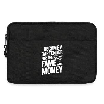 Ich wurde Barkeeper für den Ruhm und das Geld - Laptoptasche 13" - Schwarz - Vorne