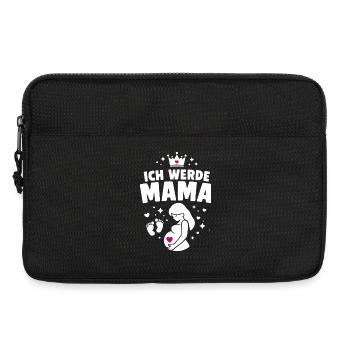 Ich werde Mama - Mutterschaft - Laptoptasche 13" - Schwarz - Vorne