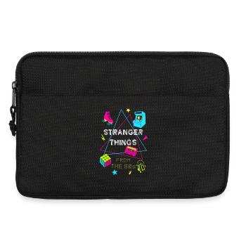 80er Neon Retro Gaming - Laptoptasche 13" - Schwarz - Vorne