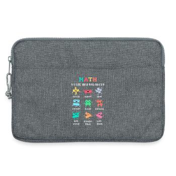 Mathe hält dich im Gleichgewicht - Laptoptasche 13" - Grau meliert - Vorne