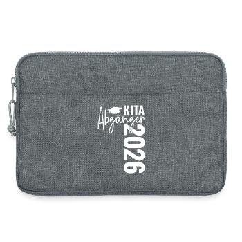 Kita Abgänger 2026 - Laptoptasche 13" - Grau meliert - Vorne