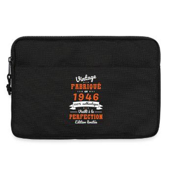 1946 – Jahrgang – Perfekt gereift - Laptoptasche 13" - Schwarz - Vorne