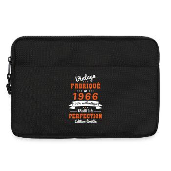1966 – Jahrgang – Perfekt gereift - Laptoptasche 13" - Schwarz - Vorne