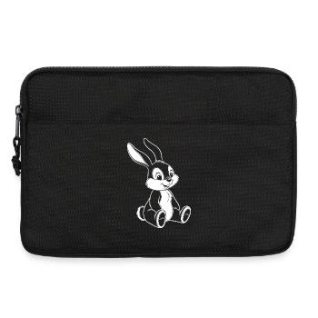 Funny Bunny Cute Bunny Illustration - Laptop bag 13" - black - Front