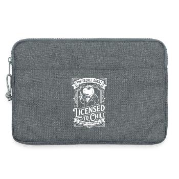 Licensed to Chill - Agent Humor - Sacoche pour ordinateur portable 13 pouces - gris chiné - Devant
