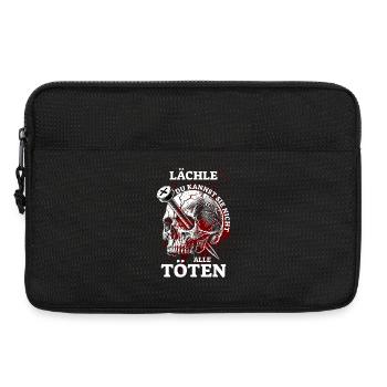 Smile, you can't kill them all - Laptop bag 13" - black - Front