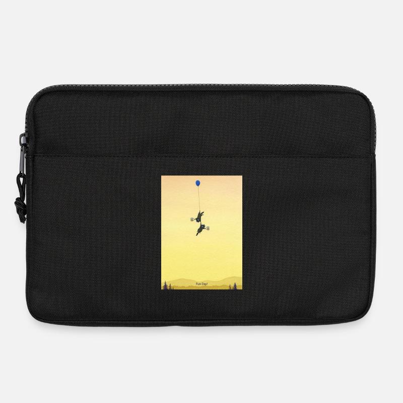 Schwimmende Mäuse-Abenteuer - Laptoptasche 13" - Schwarz