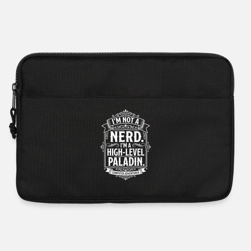 Not a Nerd, High-Level Paladin - Laptoptasche 13" - Schwarz