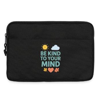 Sei freundlich zu deinem Geist - Laptoptasche 13" - Schwarz - Vorne