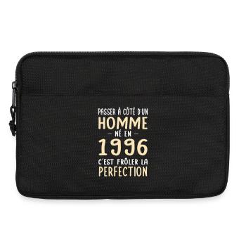 Né en 1996 – Frôler la perfection  - Sacoche pour ordinateur portable 13 pouces - noir - Devant