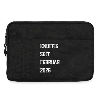 Geburt Februar 2026 - Laptoptasche 13" - Schwarz - Vorne