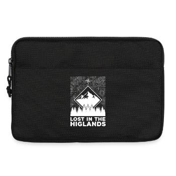 Lost In The Highlands - Laptop bag 13" - black - Front