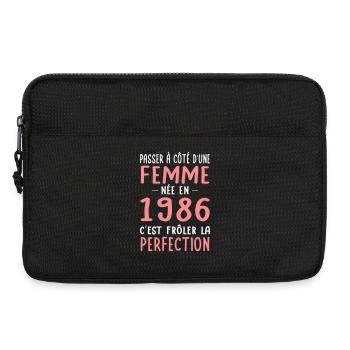 Geboren 1986 – Perfektion nahe - Laptoptasche 13" - Schwarz - Vorne