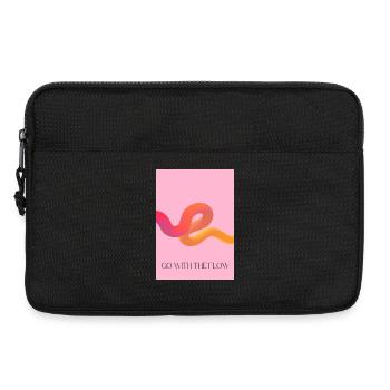 Mit dem Strom schwimmen - Laptoptasche 13" - Schwarz - Vorne