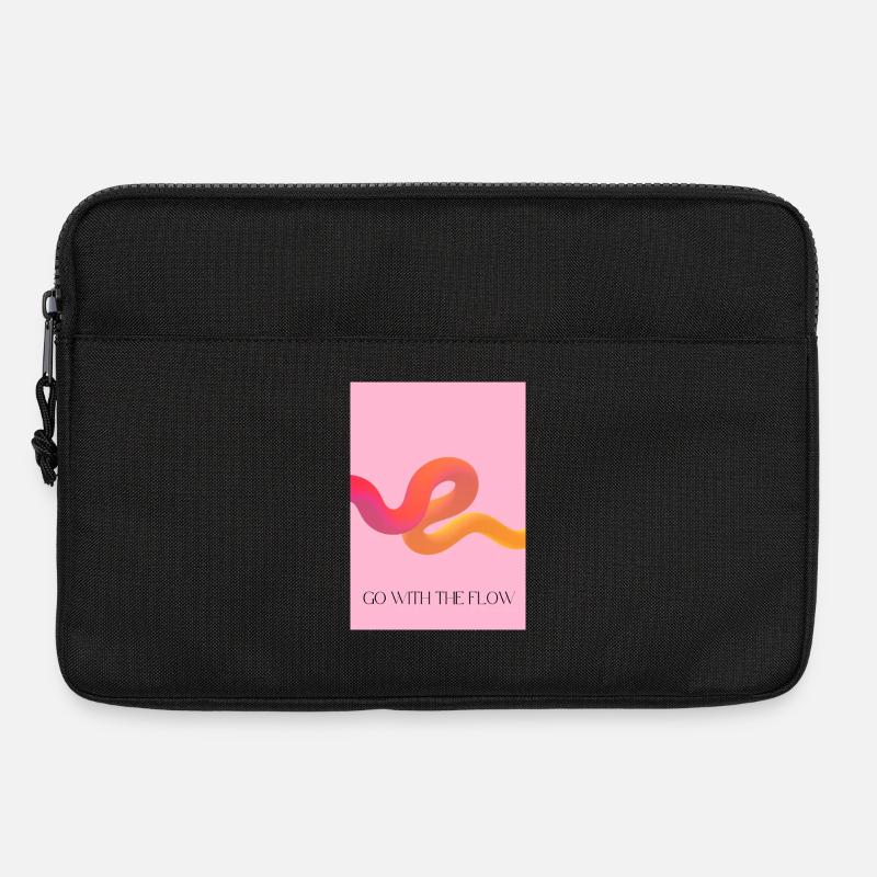 Mit dem Strom schwimmen - Laptoptasche 13" - Schwarz
