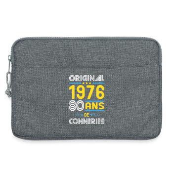 Original – 1976 – 50 years of - Laptop bag 13" - heather grey - Front