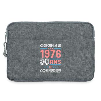 Original – 1976 – 50 years of - Laptop bag 13" - heather grey - Front